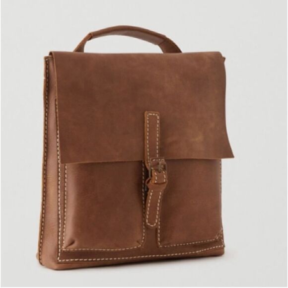 Roots Raiders Convertible Pack Tribe Leather Unisex Medium - Picture 1 of 14